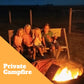 private campfire, private events, family events